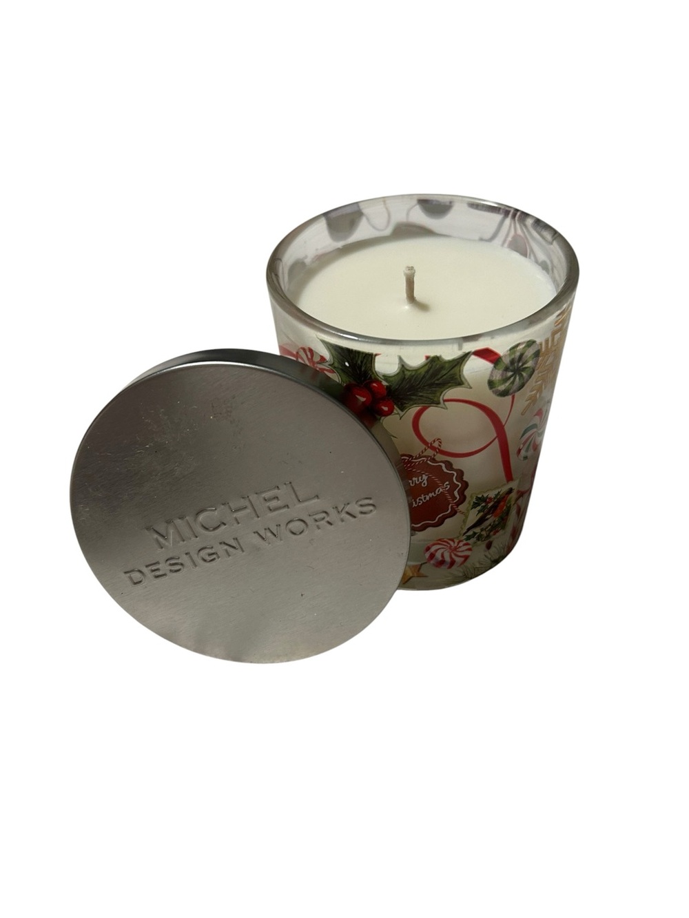 Holiday Spice Scented Candle - White